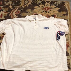 White Men's Polo Shirt Penn State